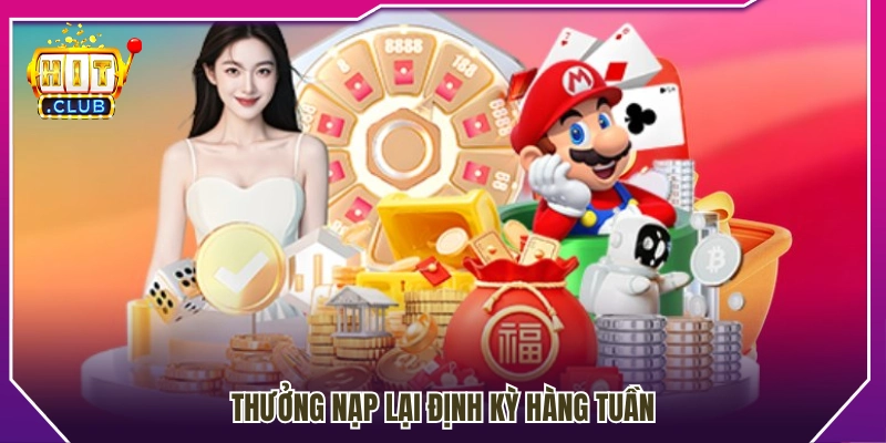 Ưu đãi hoàn nạp hàng tuần dành cho thành viên 