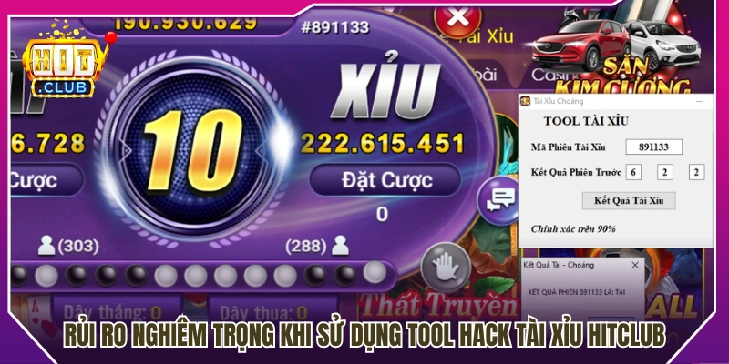 Các rủi ro phổ biến liên quan đến phần mềm hack tài xỉu 
